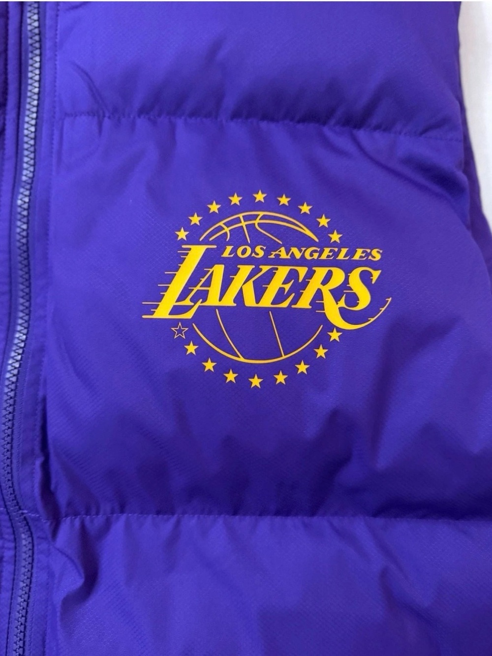 New Nike Los Angeles Lakers City Edition Men's NBA Puffer Vest Size Medium M - Picture 6 of 8